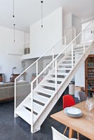Contemporary open plan staircase