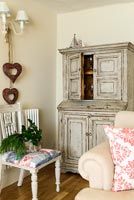 Distressed wooden cabinet
