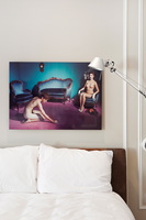 Modern photography in bedroom