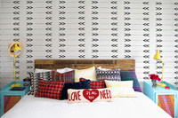 Colourful cushions and pillows