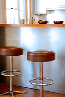 Leather bar stools