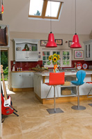 Colourful modern kitchen