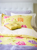 Colourful floral bedding