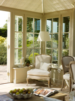 Classic chair in conservatory