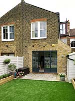 Terraced house with extension