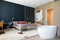Contemporary bedroom with ensuite