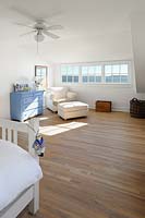 Wooden flooring in bedroom