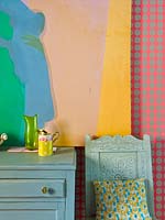 Painted wooden furniture