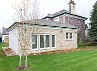 Stone house with extension
