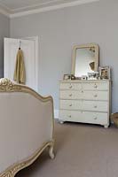 Vintage chest of drawers and mirror