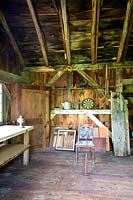 Wooden storeroom 