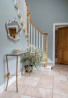 Console table in hall