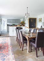 Country dining room and kitchen