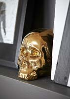 Gold skull ornament