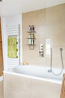 Bath with shower attachment