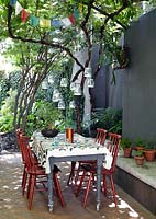 Dining area on patio