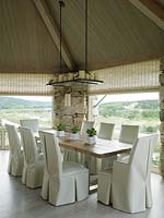 Dining room with scenic view
