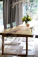 Modern wooden dining table 