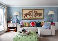 Colourful modern living room
