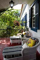 Colourful veranda