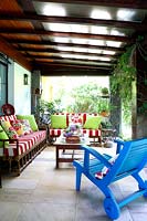 Colourful veranda