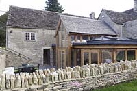 Stone house with modern extension