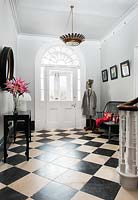Entrance hall with tiled floor
