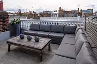 Roof terrace with faux decking