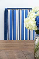Striped dining chair