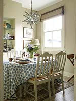 Dining table set for entertaining