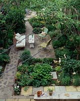 Garden viewed from above