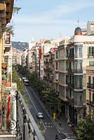 View from balcony, Barcelona, Spain