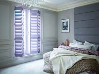 Purple shutters