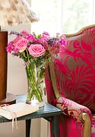 Vase of pink Roses
