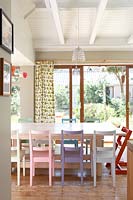 Colourful dining furniture