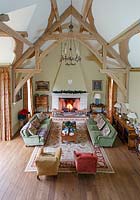 Country living room from above