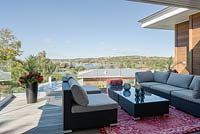 Roof terrace with view