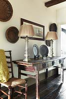 Wooden console table