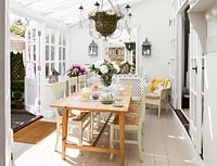 Dining area in conservatory
