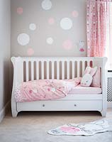 Childs bed with storage underneath