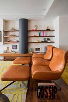Modern leather armchairs 