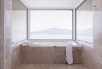 Bath with scenic view