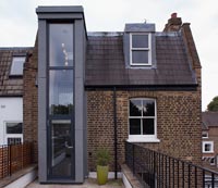 Traditional house with contemporary extension