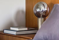 Lamp on bedside cabinet