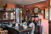 Classic dining room with antique furniture