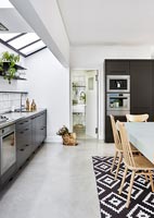 Modern kitchen with utility room