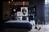 Black bedroom