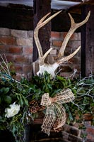 Christmas decoration with antlers