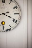 Detail of vintage wall clock