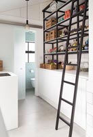 Modern kitchen storage shelves